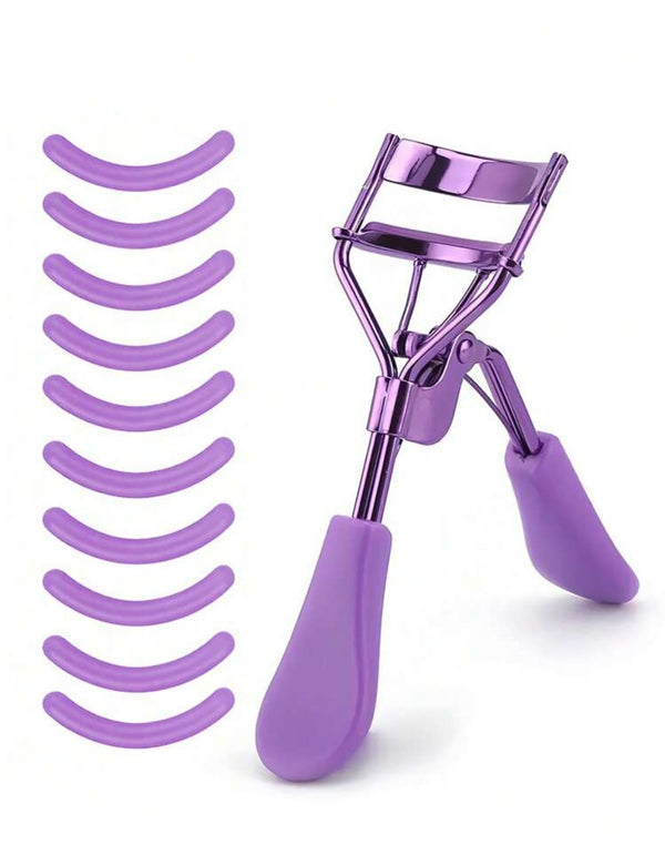 Eyelash curler with silicon pads