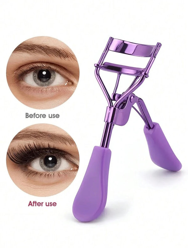 Eyelash curler with silicon pads