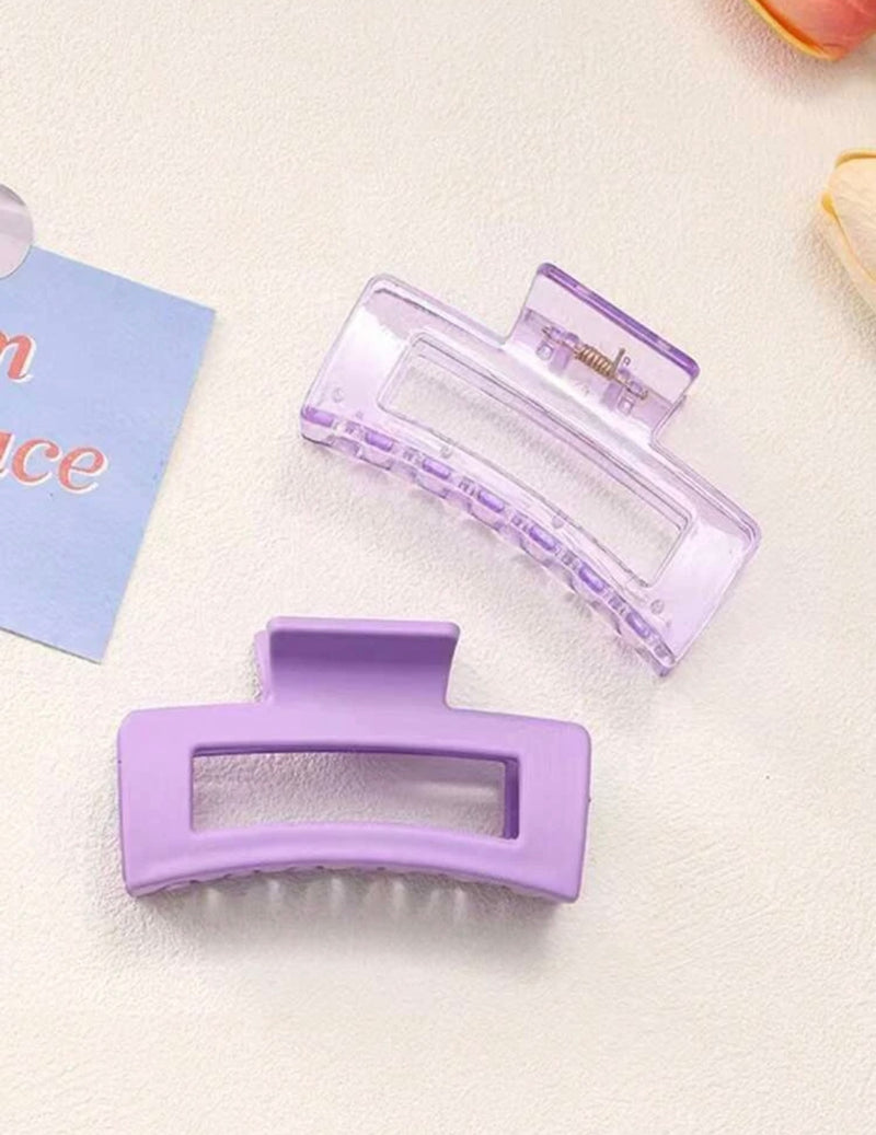 2 pcs square shaped claw clip